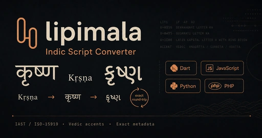 Lipimala — Deterministic Indic Script & Vedic Transliteration